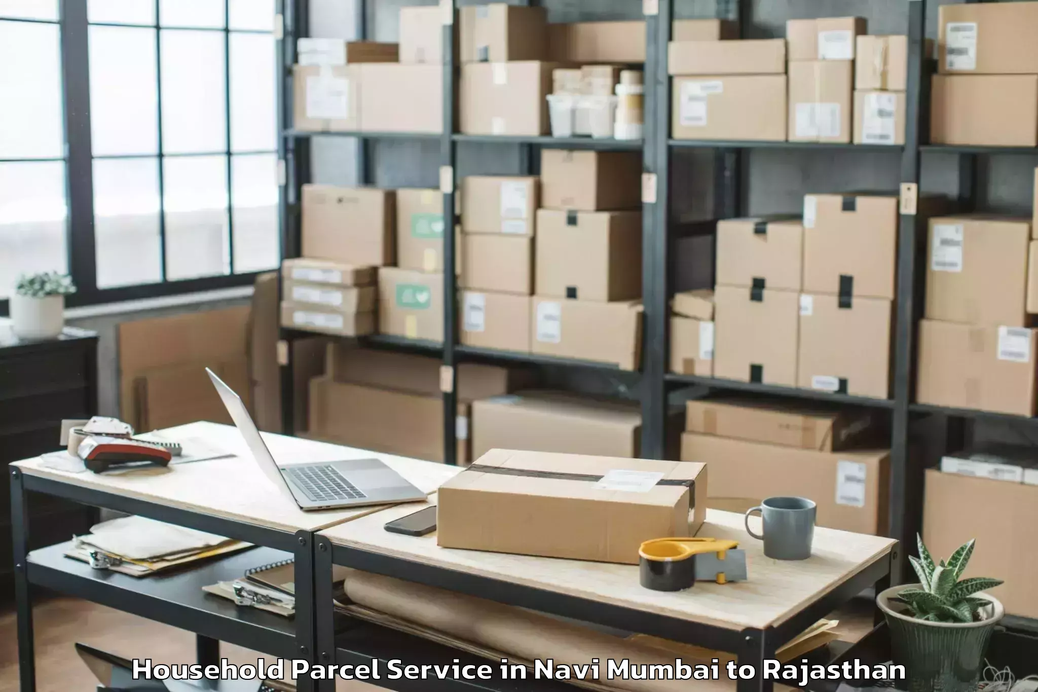 Expert Navi Mumbai to Ramgarh Sikar Household Parcel